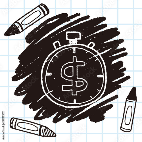 time is money doodle