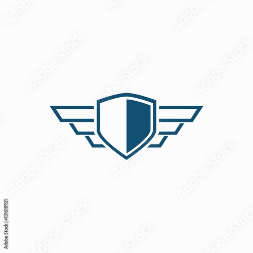 Wallpaper Mural Shield with wings logo design Torontodigital.ca