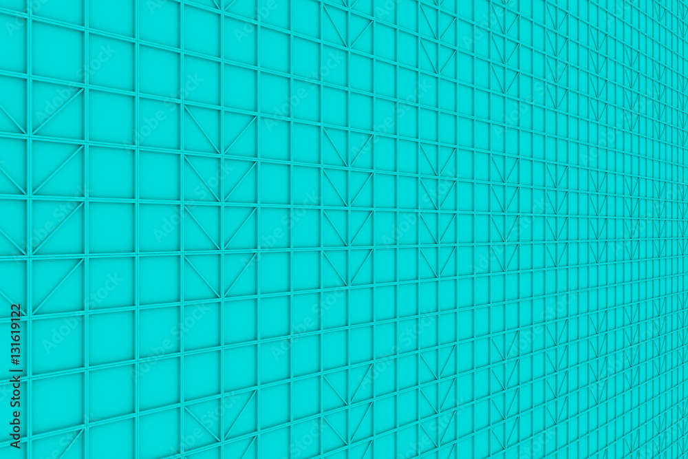 Wall of rectangle tiles with diagonal elements