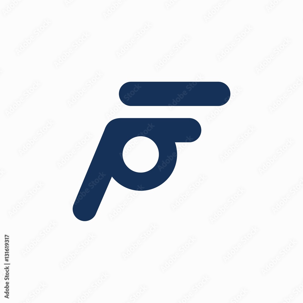 FP letter logo design FP letter logo design