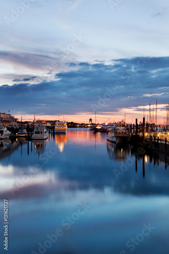 Pre-dawn light at the docks in Boston Harbor © Jo Ann Snover