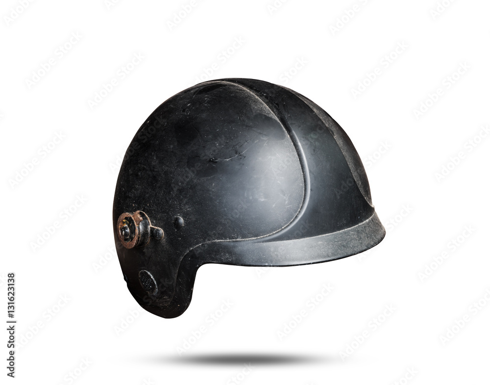 Ole rustic helmet isolated on white background Ole rustic helmet isolated on white background