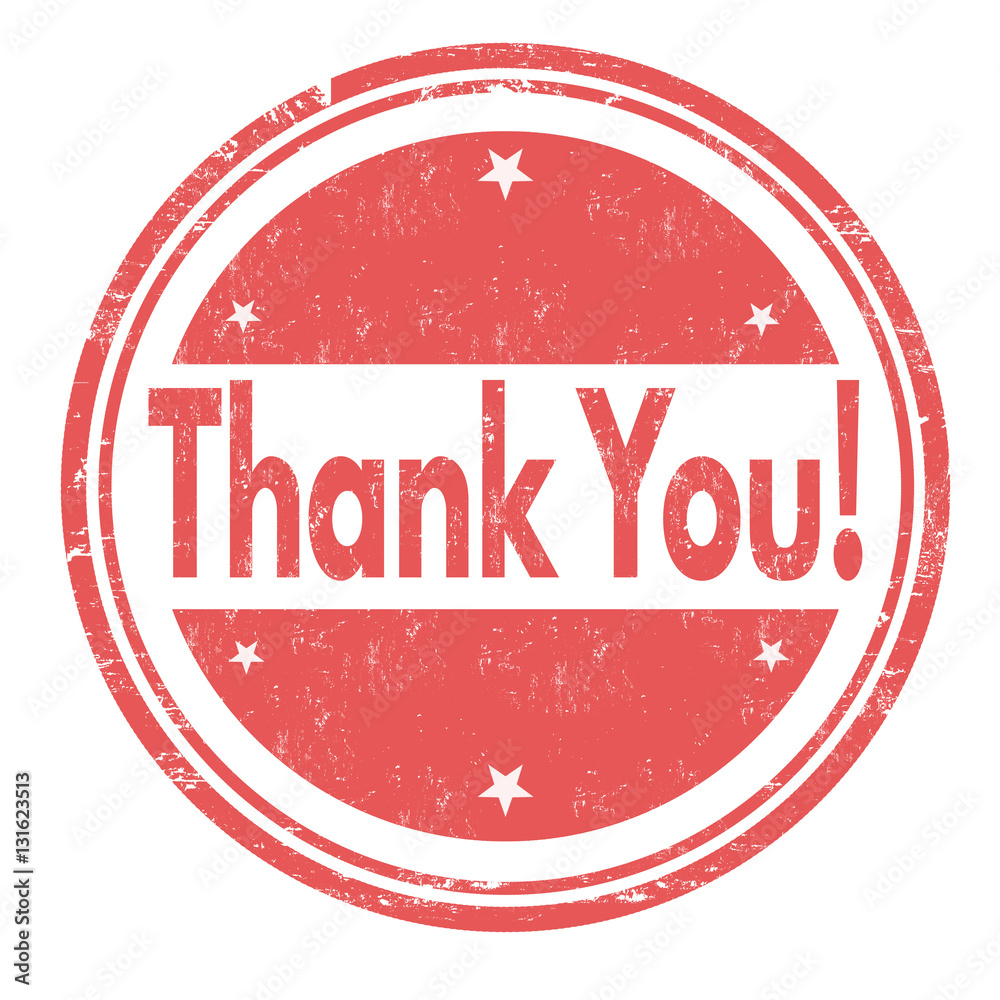 Thank you sign or stamp Stock Vector | Adobe Stock