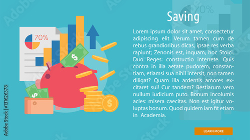 Saving Conceptual Banner