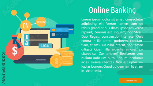 Online Banking Conceptual Banner