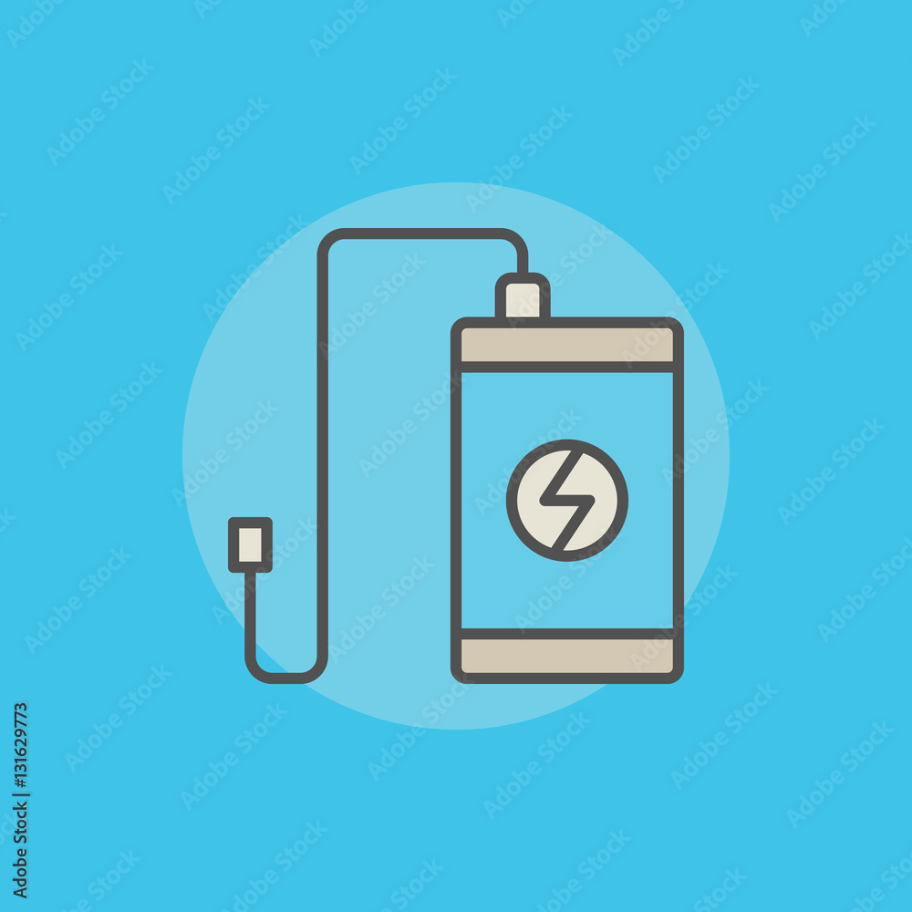 Portable power bank icon Portable power bank icon