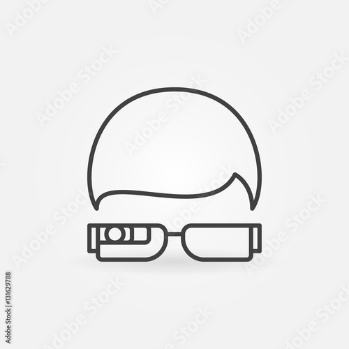 Smartglasses outline icon