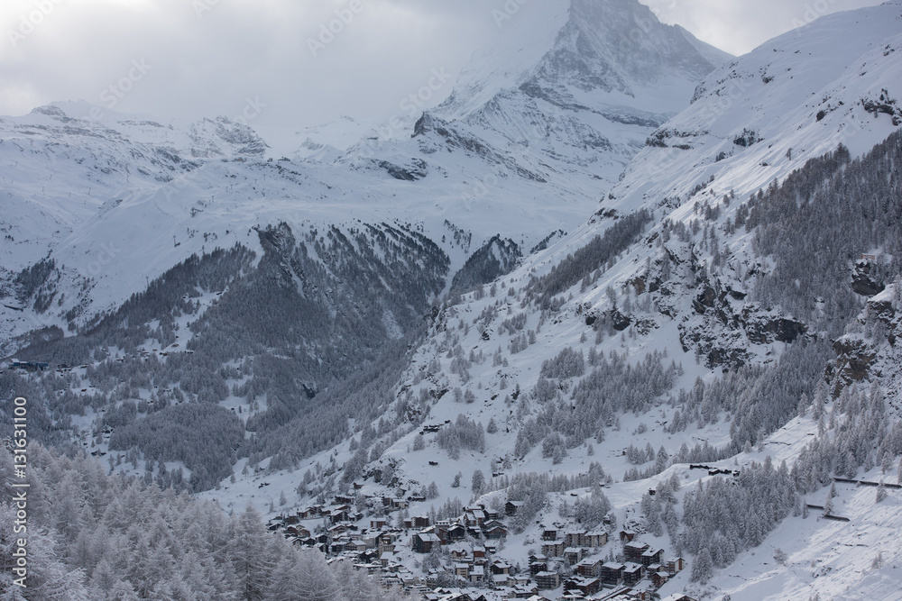 Obraz premium góra matterhorn zermatt szwajcaria