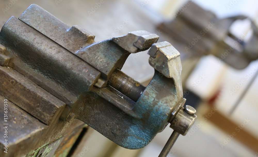 workshop of a blacksmith and the iron vice workshop of a blacksmith and the iron vice