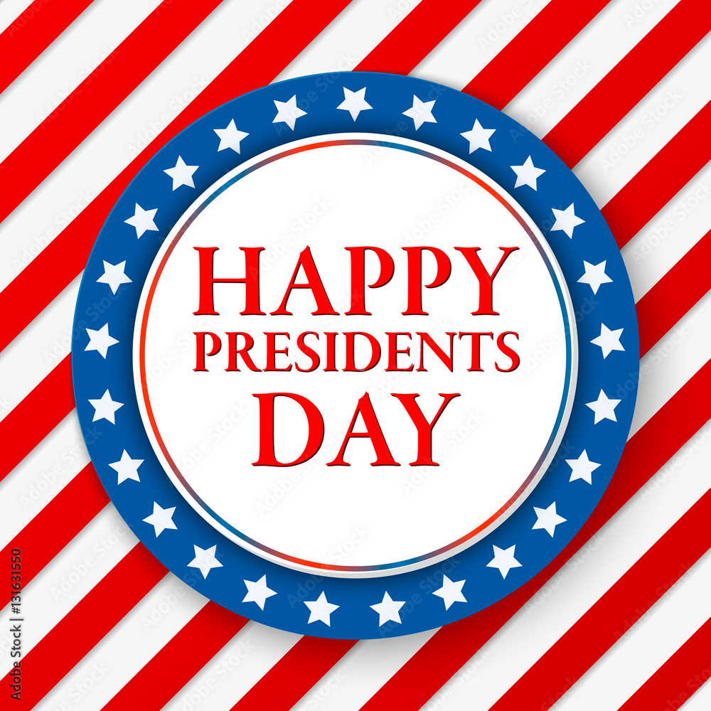 Presidents day vector background. Colors of american flag. USA ...
