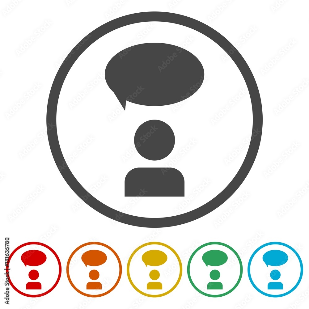 Comments icon - men with bubbles Comments icon - men with bubbles