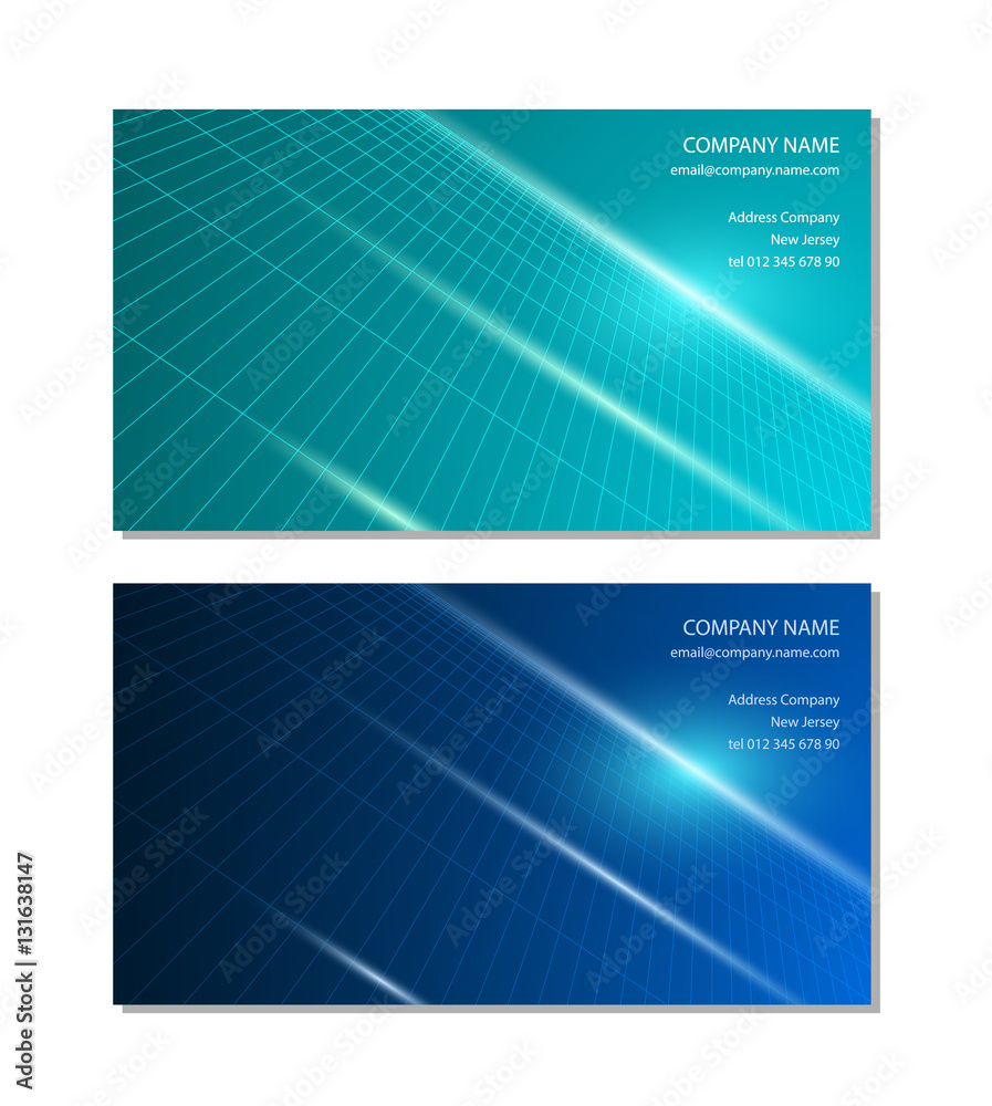 Cyberspace network business card vector Cyberspace network business card vector