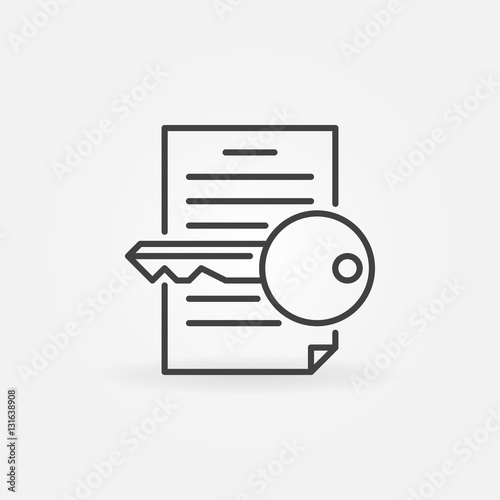 Keyword research line icon