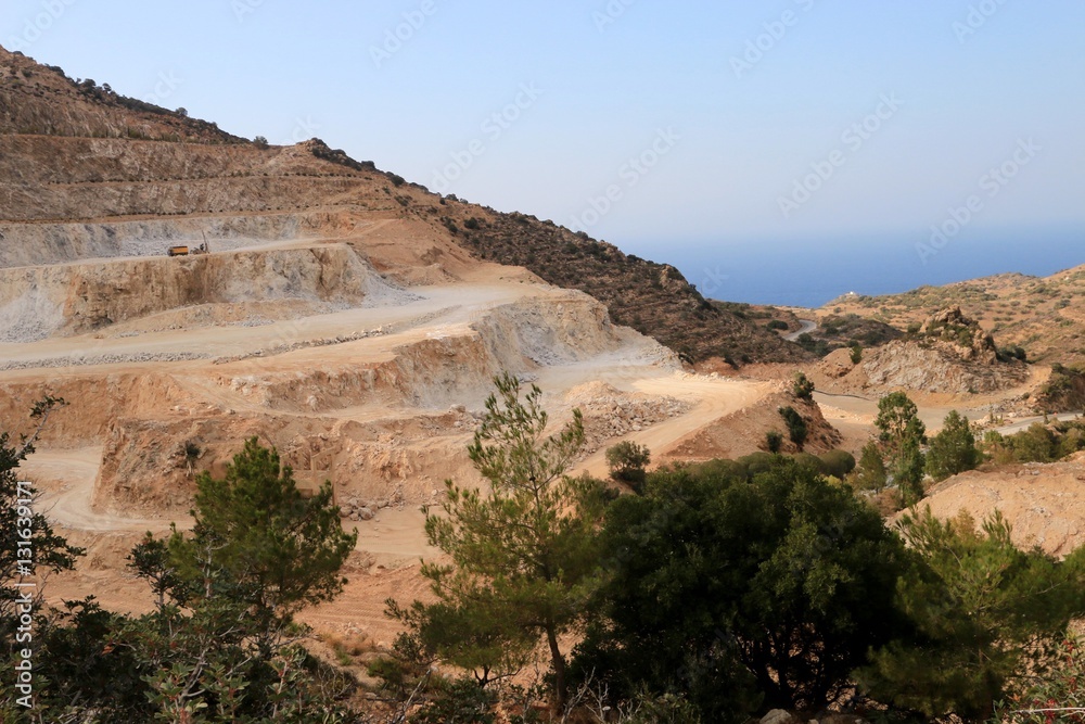 quarry of Crète, Greece 