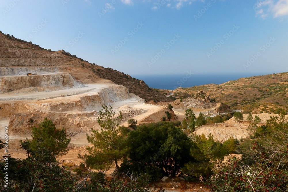 quarry of Crète, Greece 