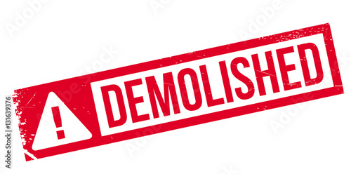 Demolished rubber stamp. Grunge design with dust scratches. Effects can be easily removed for a clean, crisp look. Color is easily changed.