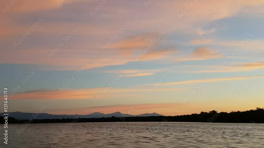 Sunset with reflection in river Kamchatka. Sunset with reflection in river Kamchatka.