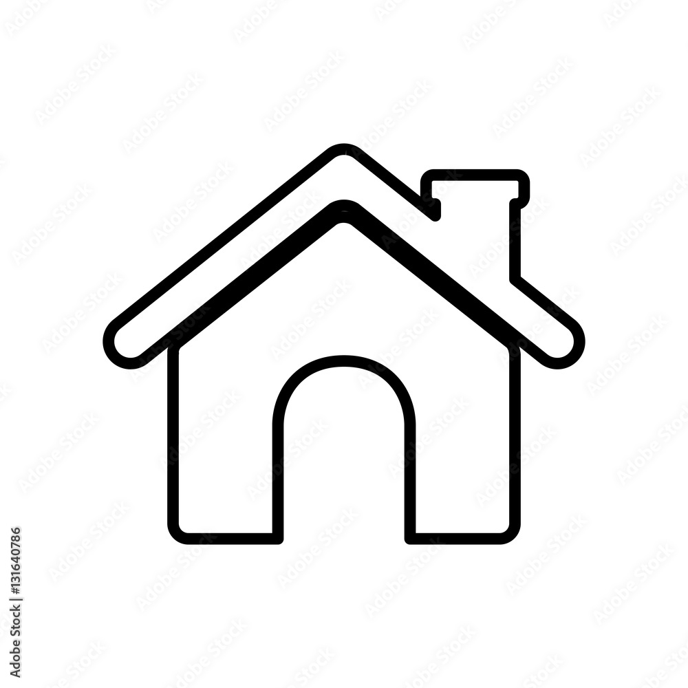 House icon. Home real estate and building theme. Isolated design. Vector illustration House icon. Home real estate and building theme. Isolated design. Vector illustration