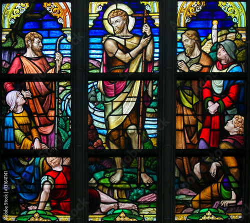 Fotografia Stained Glass - Saint John the Baptist