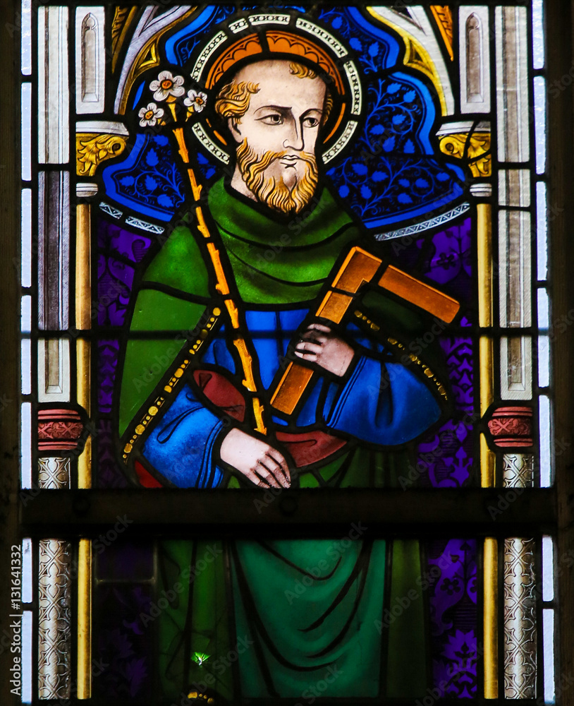 Fototapeta premium Stained Glass - Saint Joseph