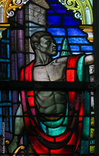 Stained Glass - black man