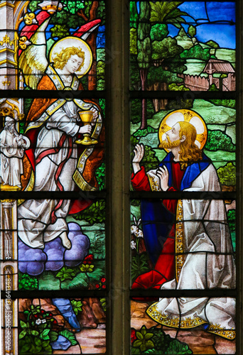 Stained Glass - Jesus in the Garden of Gethsemane