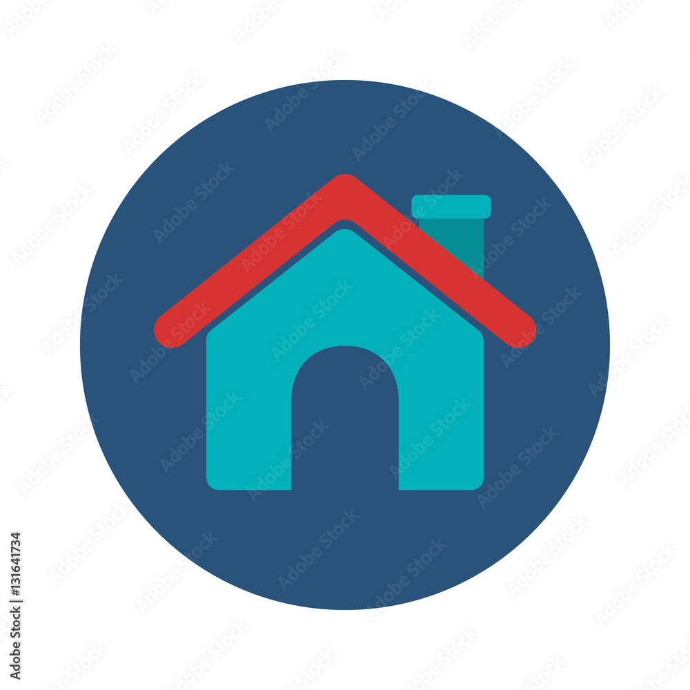 House icon. Home real estate and building theme. Isolated design. Vector illustration House icon. Home real estate and building theme. Isolated design. Vector illustration