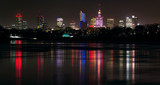 Panorama Warszawy w nocy