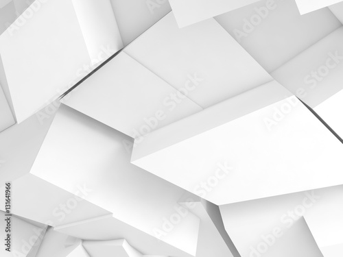 Abstract digital background, white 3d