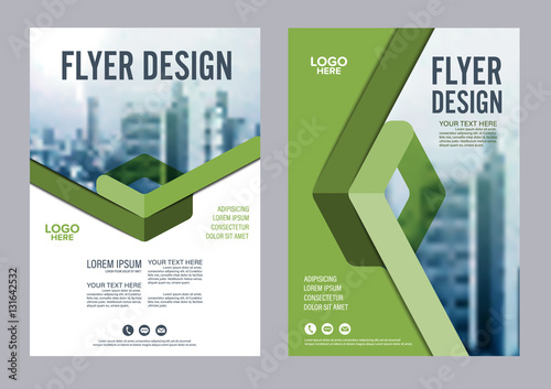 Greenery Brochure Layout design template. Annual Report Flyer Leaflet cover Presentation Modern background. illustration vector in A4 size