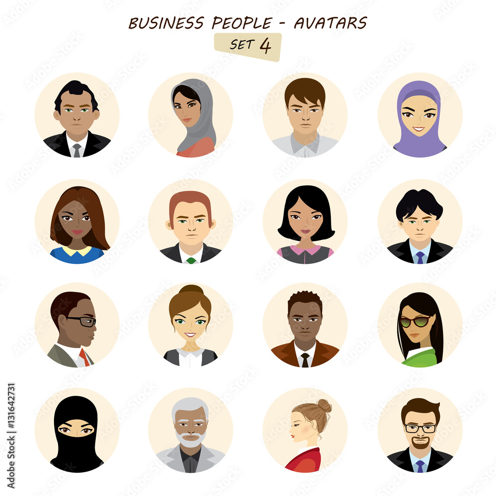 People avatars collection,busines man and business woman differe People avatars collection,busines man and business woman differe