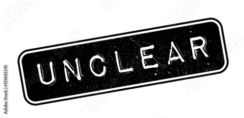 Unclear rubber stamp