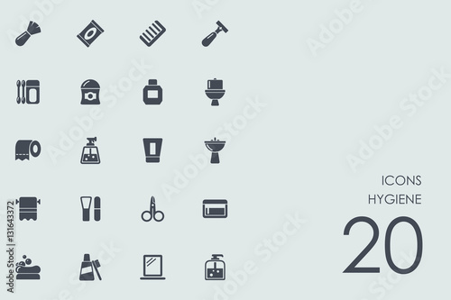 Set of hygiene icons