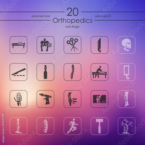 Set of orthopedics icons
