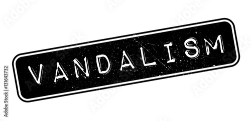 Vandalism rubber stamp