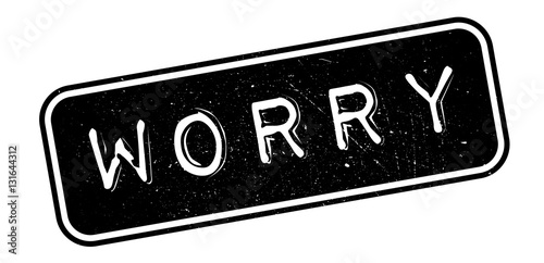 Worry rubber stamp