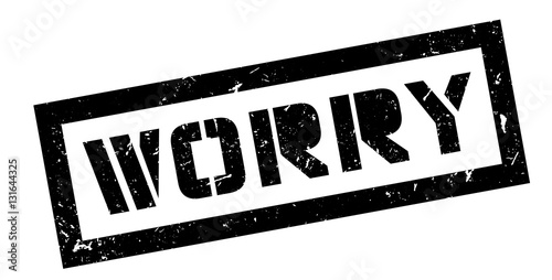 Worry rubber stamp