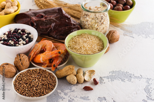 Wall Mural Food rich of copper (mineral)