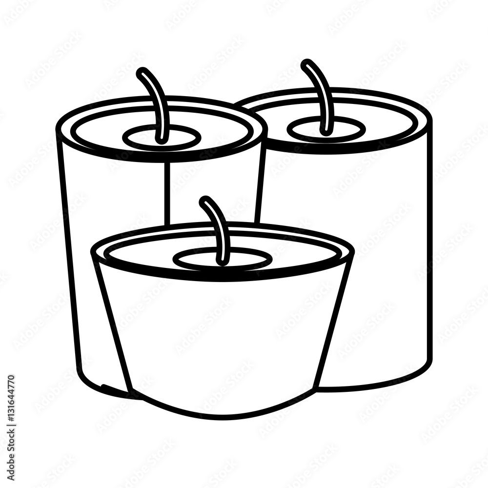 Candle icon. Fire flame and light theme. Isolated design. Vector illustration Candle icon. Fire flame and light theme. Isolated design. Vector illustration