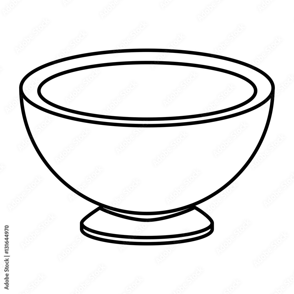 Bowl icon. Kitchen supply domestic and household theme. Isolated design. Vector illustration Bowl icon. Kitchen supply domestic and household theme. Isolated design. Vector illustration