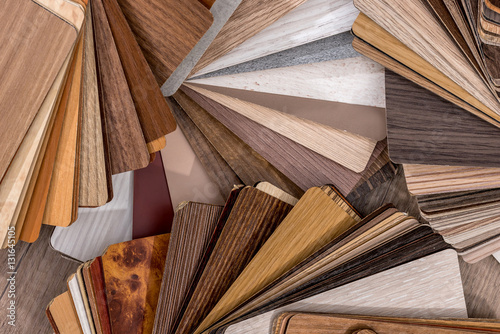 Photographie Wooden samples for floor laminate or furniture in home or commercial building