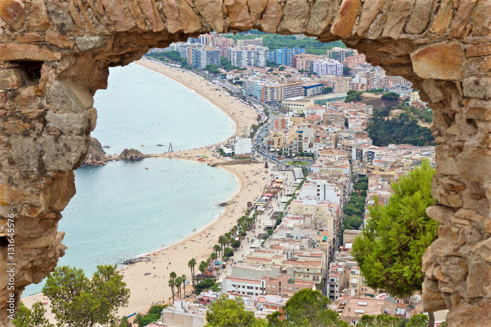View from the hill, Blanes, Spain