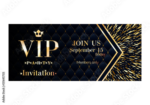 VIP invitation card premium design template.