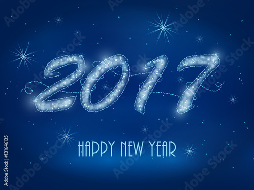 HAPPY NEW YEAR 2017 Greeting Card