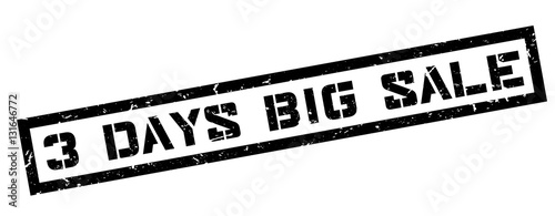 3 days big sale rubber stamp