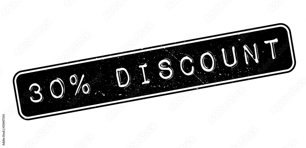 Fototapeta premium 30 percent discount rubber stamp
