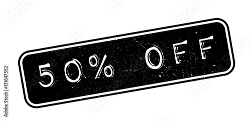 50 percent off rubber stamp