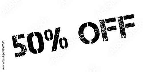 50 percent off rubber stamp