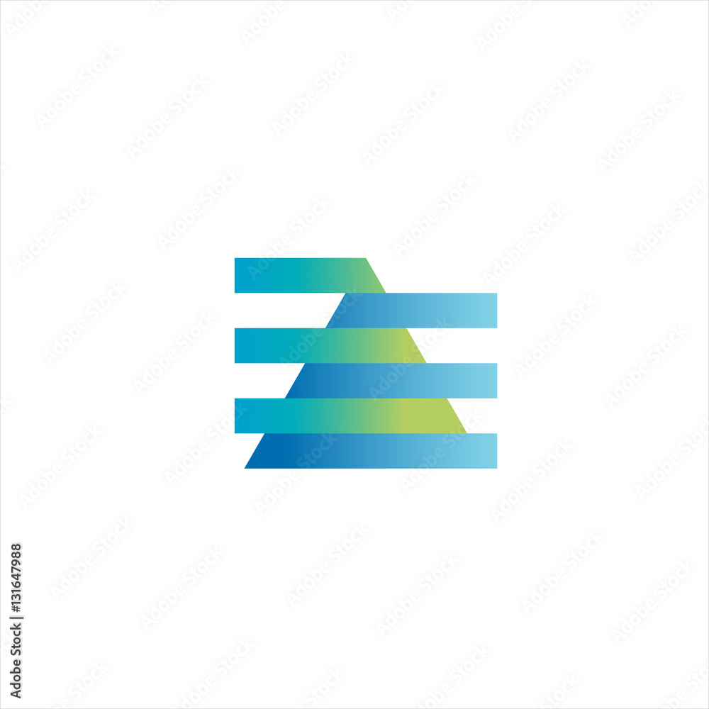 Abstract triangle logo design vector Abstract triangle logo design vector