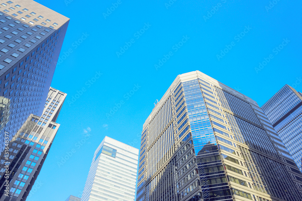 High-rise buildings of fine weather - Otemachi , Tokyo, Japan High-rise buildings of fine weather - Otemachi , Tokyo, Japan